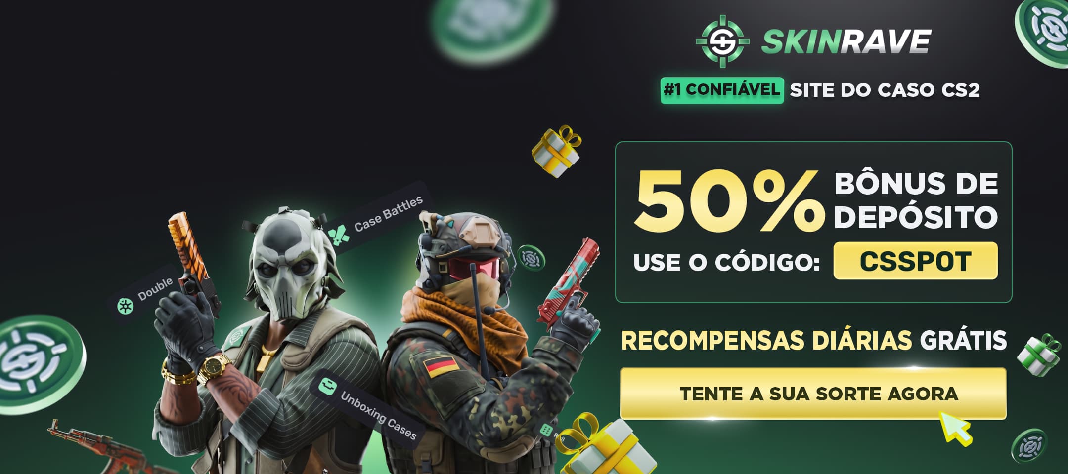 Ganhe um bônus!