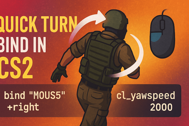 Bind na szybki obrót w CS2