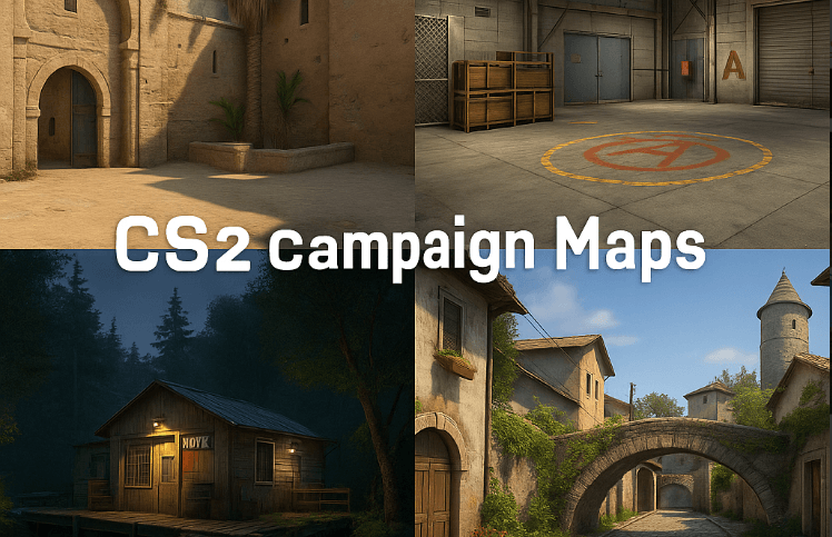 Mapas de campanha no CS2 — como jogar e onde encontrar