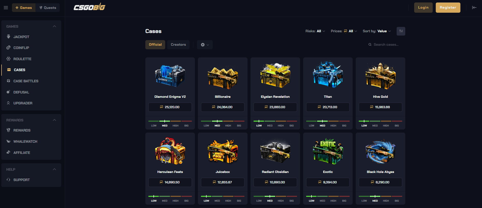 Bônus e Promoções do CSGObig