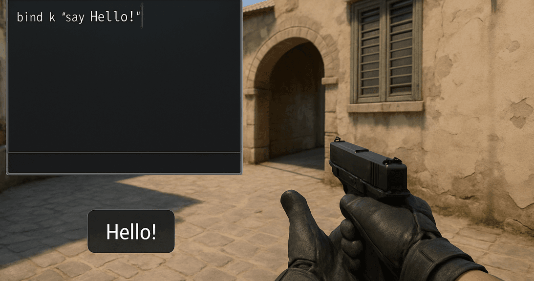 Como bindar uma mensagem de chat no CS2