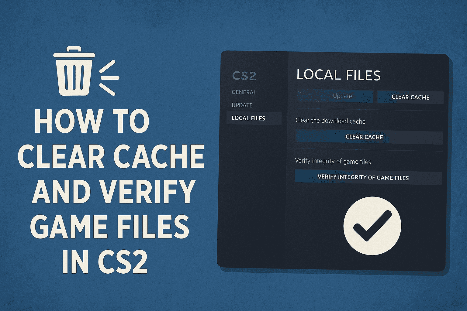 Como limpar o cache e verificar a integridade dos arquivos no CS2