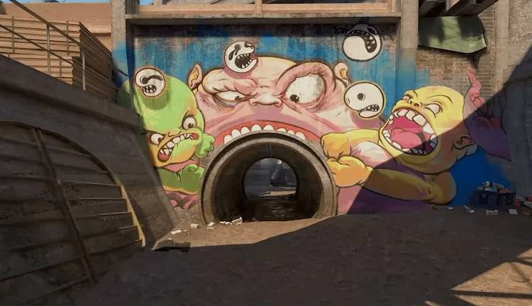 Principais posições no mapa Overpass em CS2