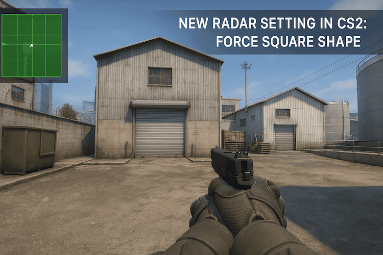 Nowe ustawienie radaru w CS2: Force Square Shape