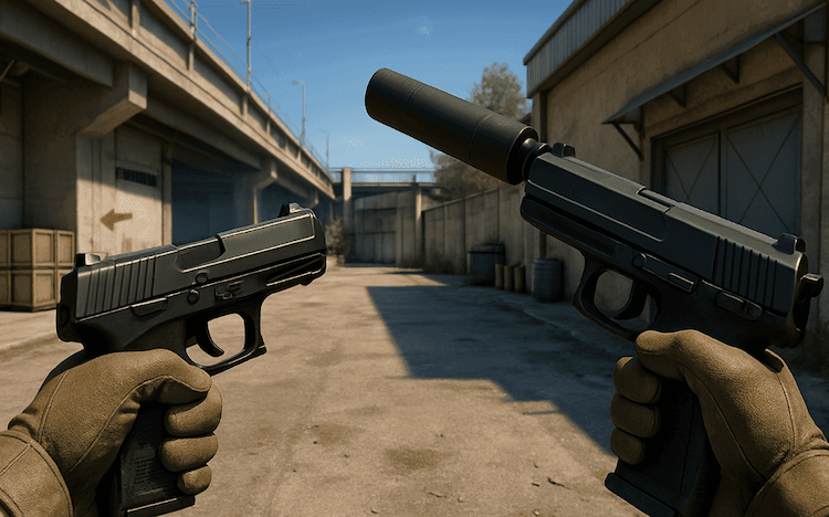 P2000 vs USP-S — qual pistola escolher no CS2