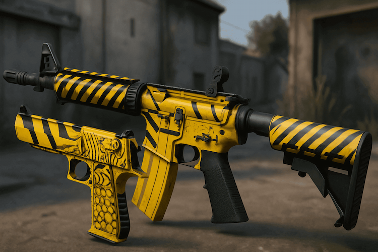 Popular Cheap and Expensive Yellow Skins in CS2