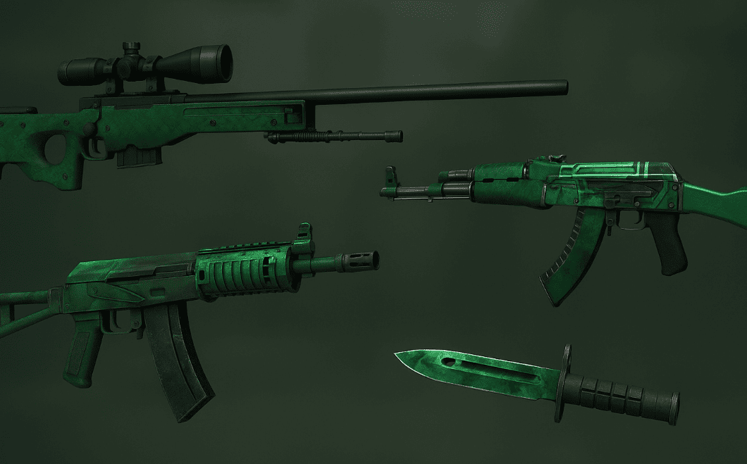 Popular Green Skins in CS2