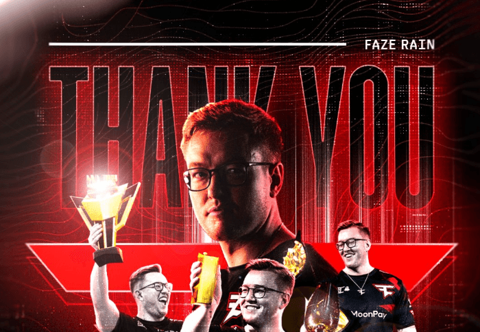 Rain leaves FaZe: the end of a long era