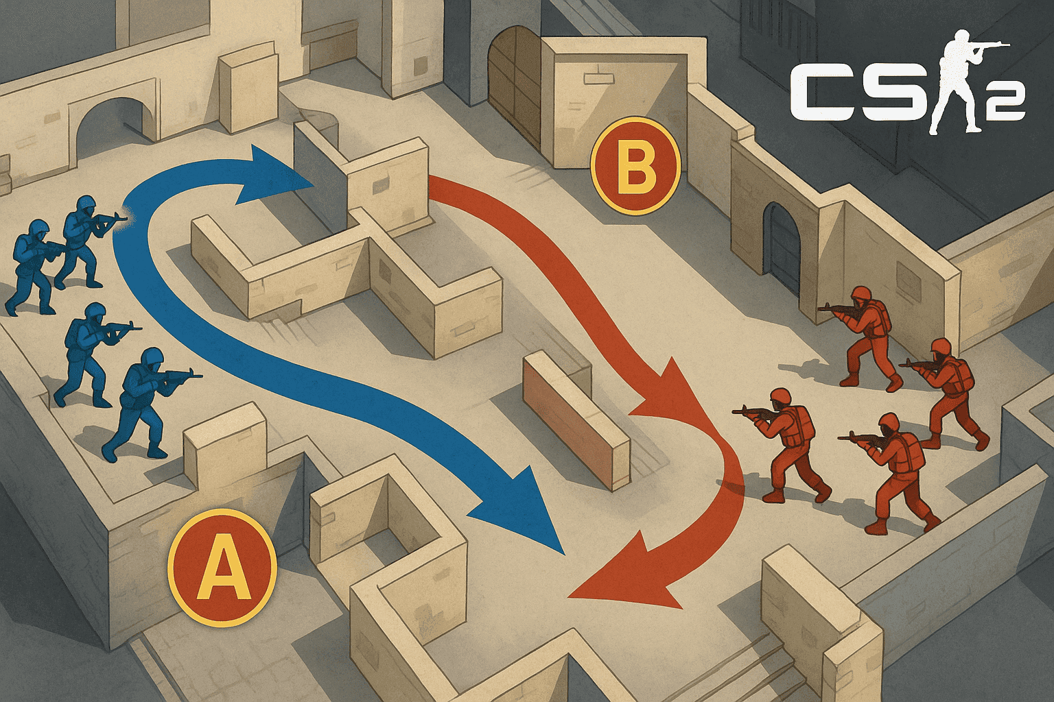 The 'Split Push' Tactic in CS2 and When It Works Best