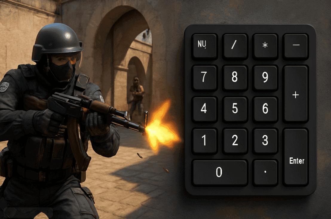 Как забиндить NUMPAD в CS2