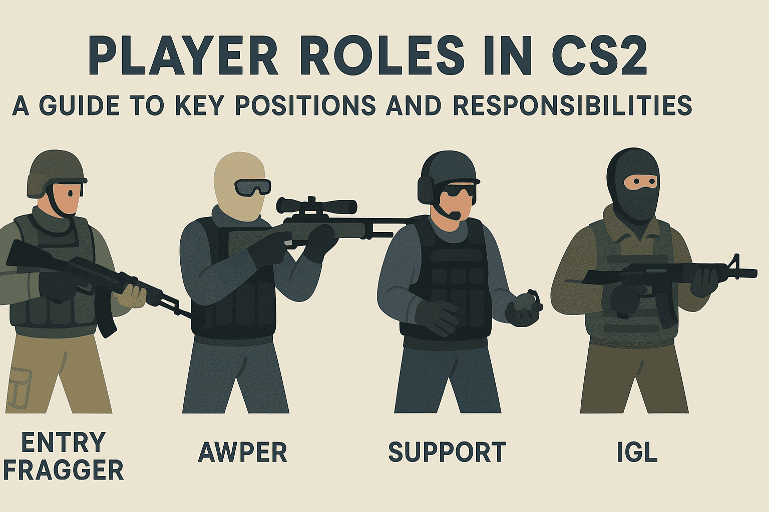 Funções dos jogadores no CS2: guia das posições e responsabilidades essenciais